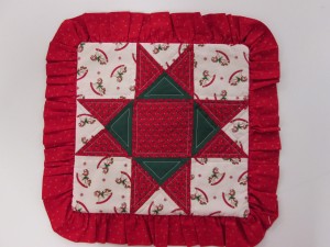 Ohio Star Quilted Pillow