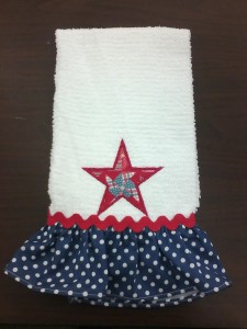 applique towel