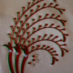 twin needle embroidery