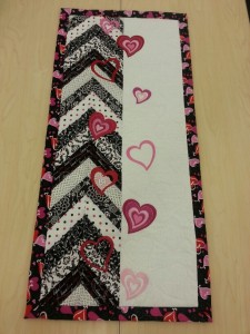 Hearts and Arrows Table Runner