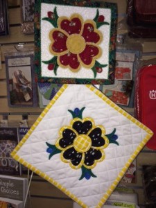 Appliqued Pot Holders--Rita