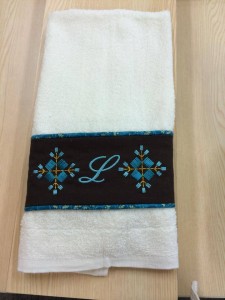 initial towel