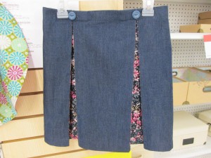 Lacy Denim Skirt