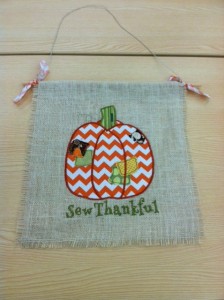 sew thankful pumpkin